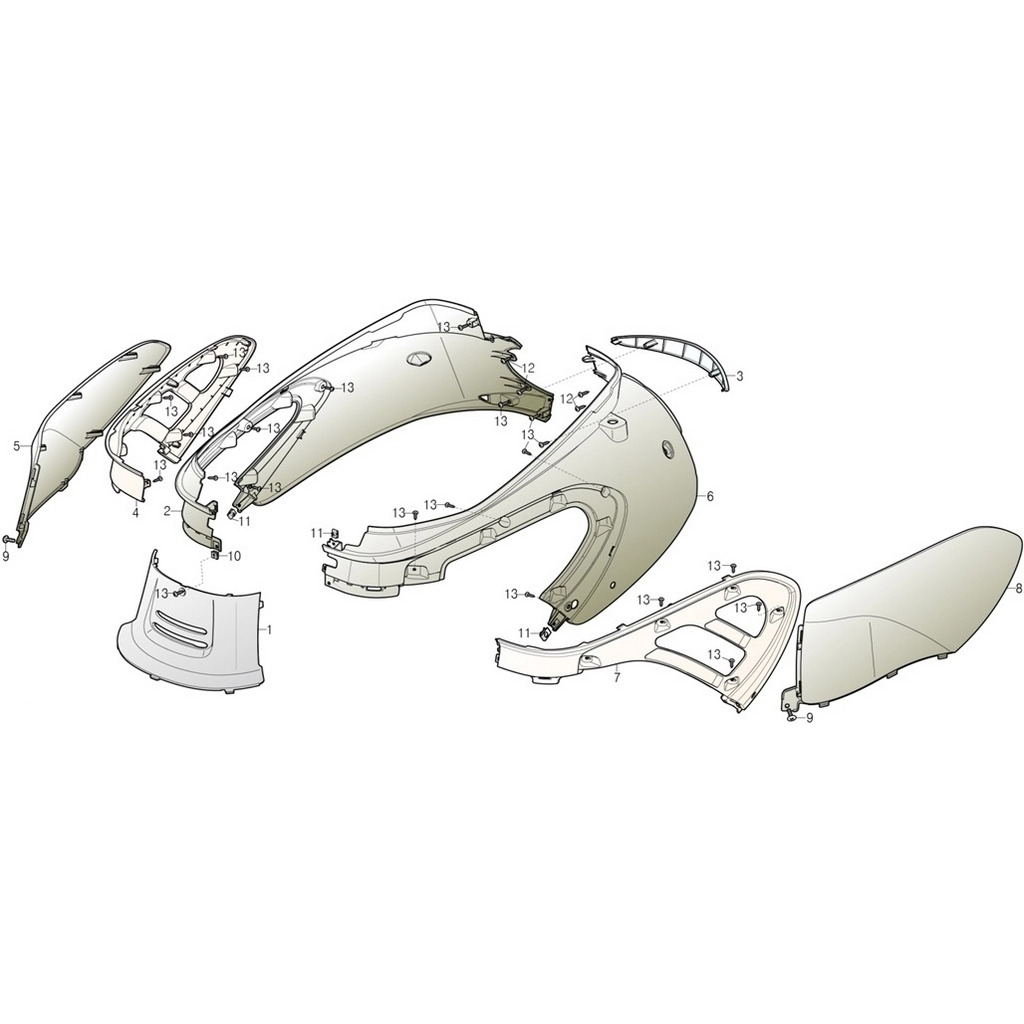 DAELIM YC125 (DL125ARM) DIS GRENAJ SELE ALTI SAG SIYAH #DL125-ARM F1802 SY